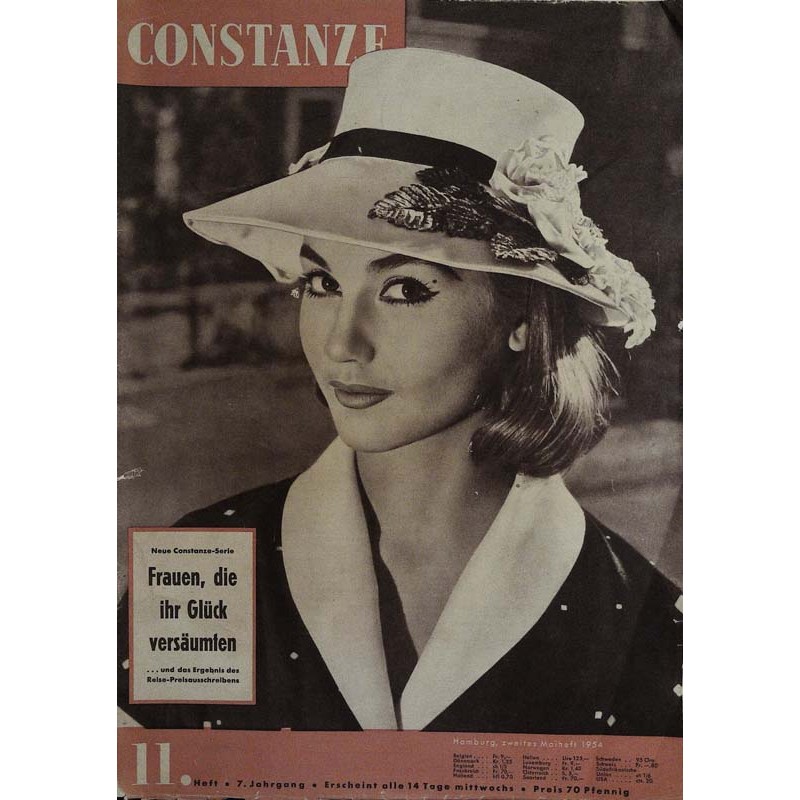 Constanze Heft 11 / 19 Mai 1954 - Frauen, die ihr Glück...