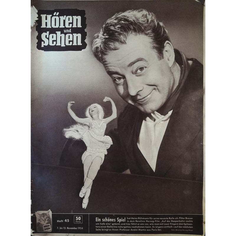 Hören & Sehen Nr.45 / 7 bis 13 November 1957 - Heinz Rühmann
