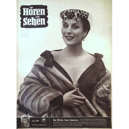 Hören & Sehen Nr.44 / 31 Oktober bis 6 November 1954 - Susanne Erichsen