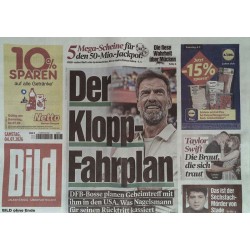 Bildzeitung Samstag, 4 Juli 2026 - Der Klopp Fahrplan