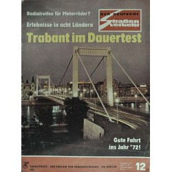 Der deutsche Straßenverkehr / Dezember 1971 - Trabant im Dauertest