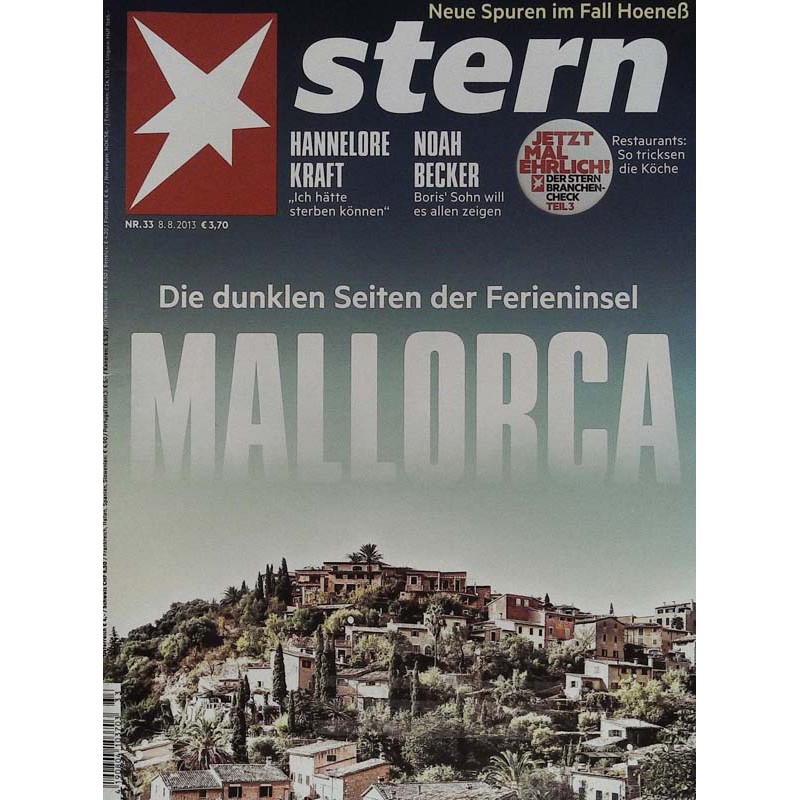 stern Heft Nr.33 / 8 August 2013 - Ferieninsel Mallorca