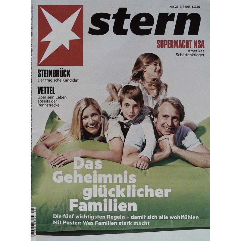stern Heft Nr.28 / 4 Juli 2013 - Das Geheimnis glücklicher Familien