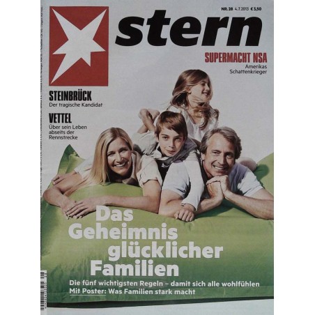 stern Heft Nr.28 / 4 Juli 2013 - Das Geheimnis glücklicher Familien