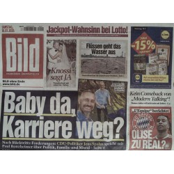 Bildzeitung Samstag, 18 Juli 2026 - Baby da, Karriere weg?