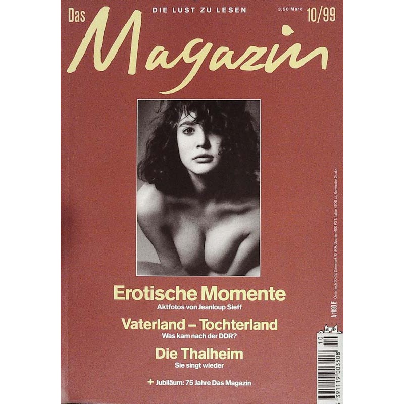 Das Magazin Heft 10 / Oktober 1999 - Erotische Momente