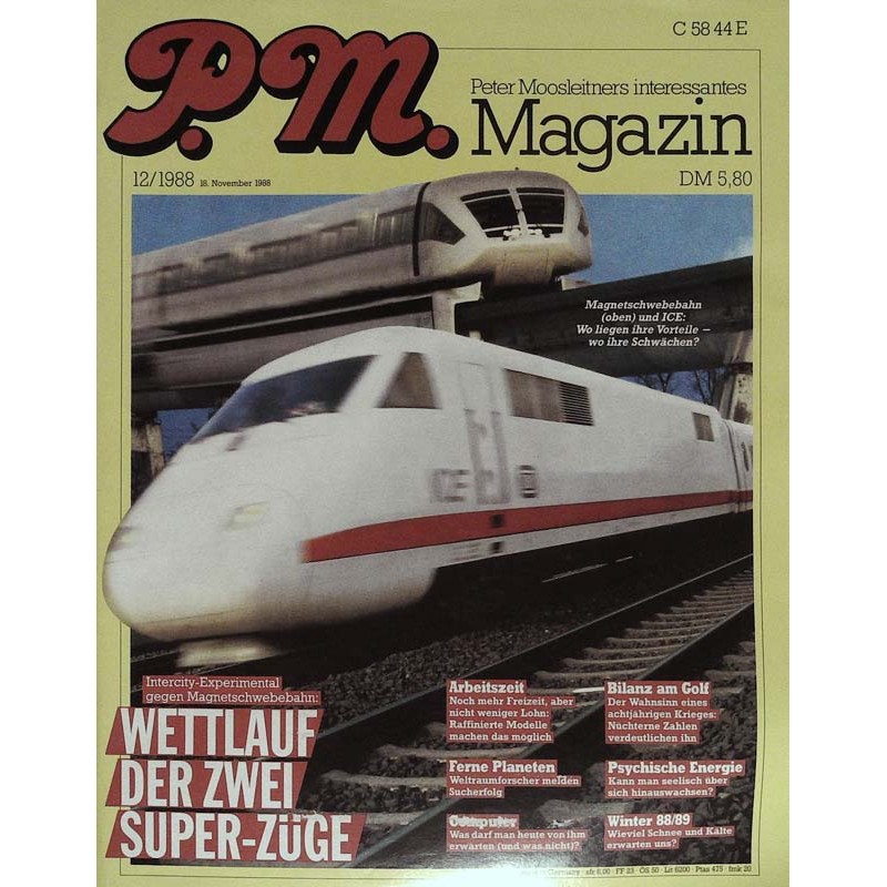 P.M. Ausgabe Dezember 12/1988 - Zwei Super-Züge