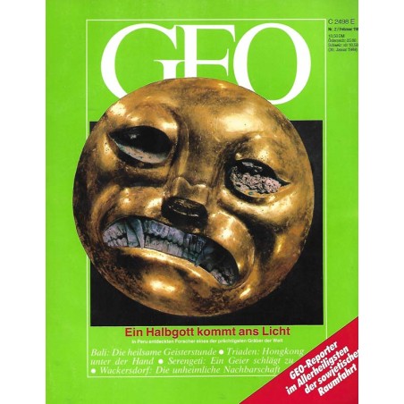 Geo Nr. 2 / Februar 1989 - Ein Halbgott kommt ans Licht