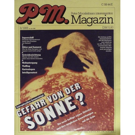 P.M. Ausgabe August 8/1988 - Gefahr vor der Sonne?