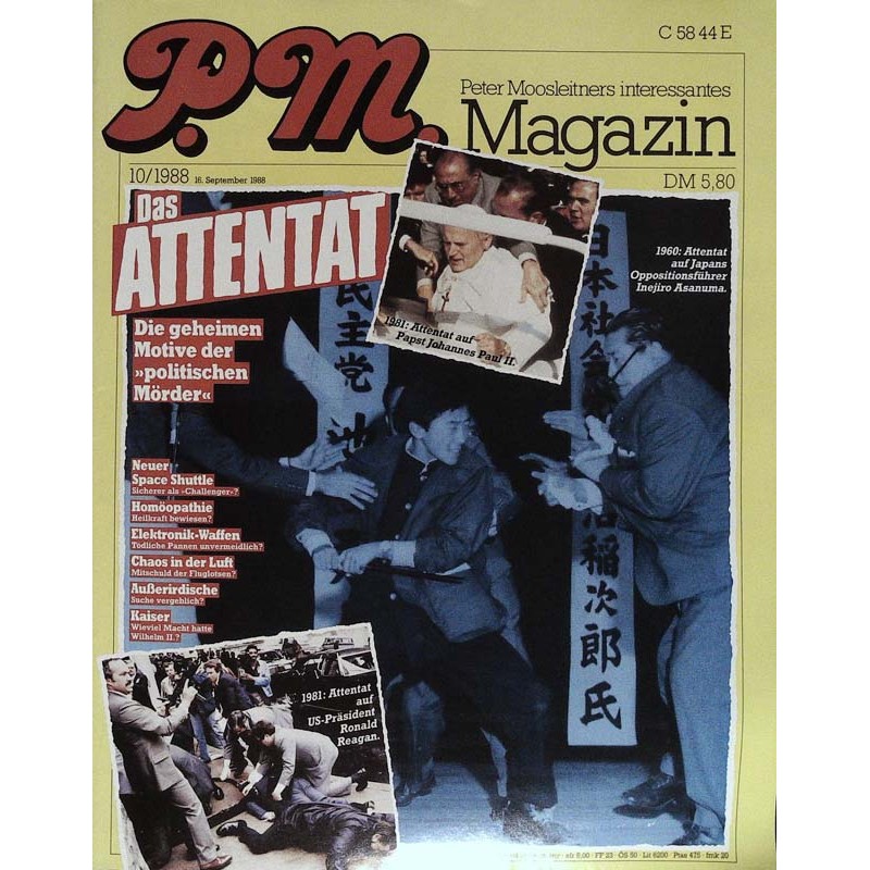 P.M. Ausgabe Oktober 10/1988 - Das Attentat