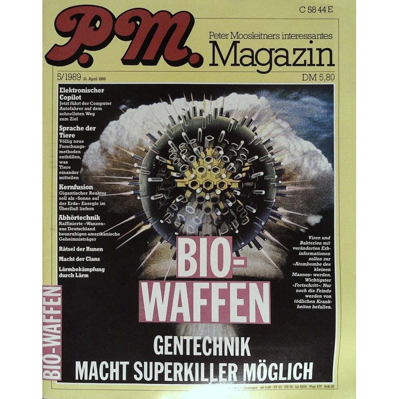 P.M. Ausgabe Mai 5/1989 - Bio-Waffen