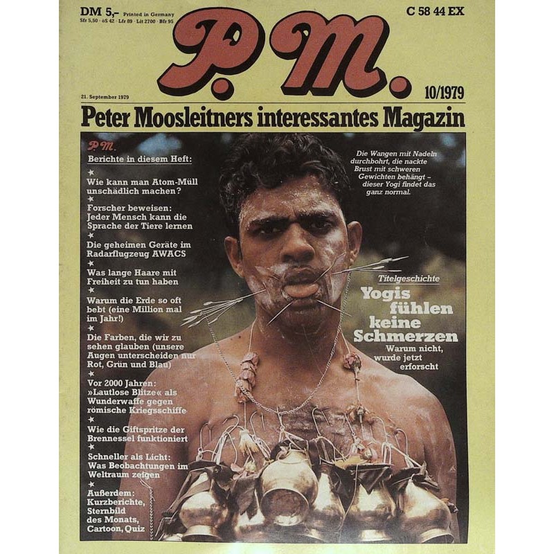 P.M. Ausgabe Oktober 10/1979 - Die Yogis