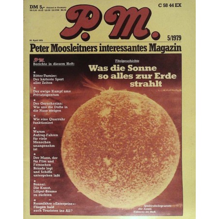 P.M. Ausgabe Mai 5/1979 - Was die Sonne so alles strahlt