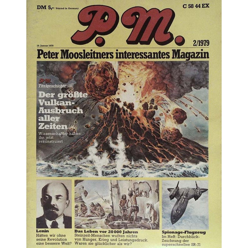 P.M. Ausgabe Februar 2/1979 - Vulkan Ausbruch