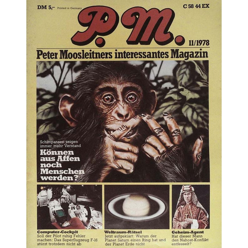P.M. Ausgabe November 11/1978 - Affen & Menschen