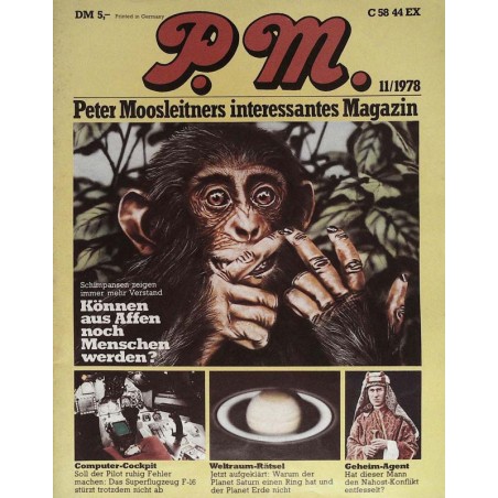 P.M. Ausgabe November 11/1978 - Affen & Menschen