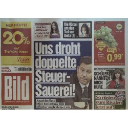 Bildzeitung Samstag, 8 August 2026 - Doppelte Steier-Sauerei!