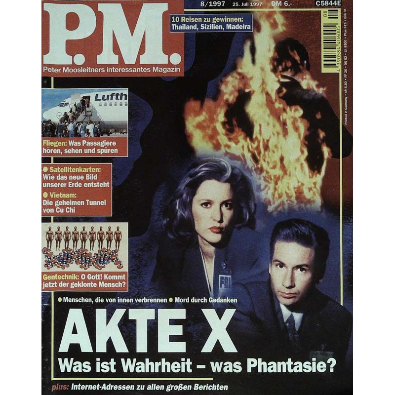 P.M. Ausgabe August 8/1997 - Akte X
