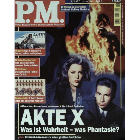 P.M. Ausgabe August 8/1997 - Akte X