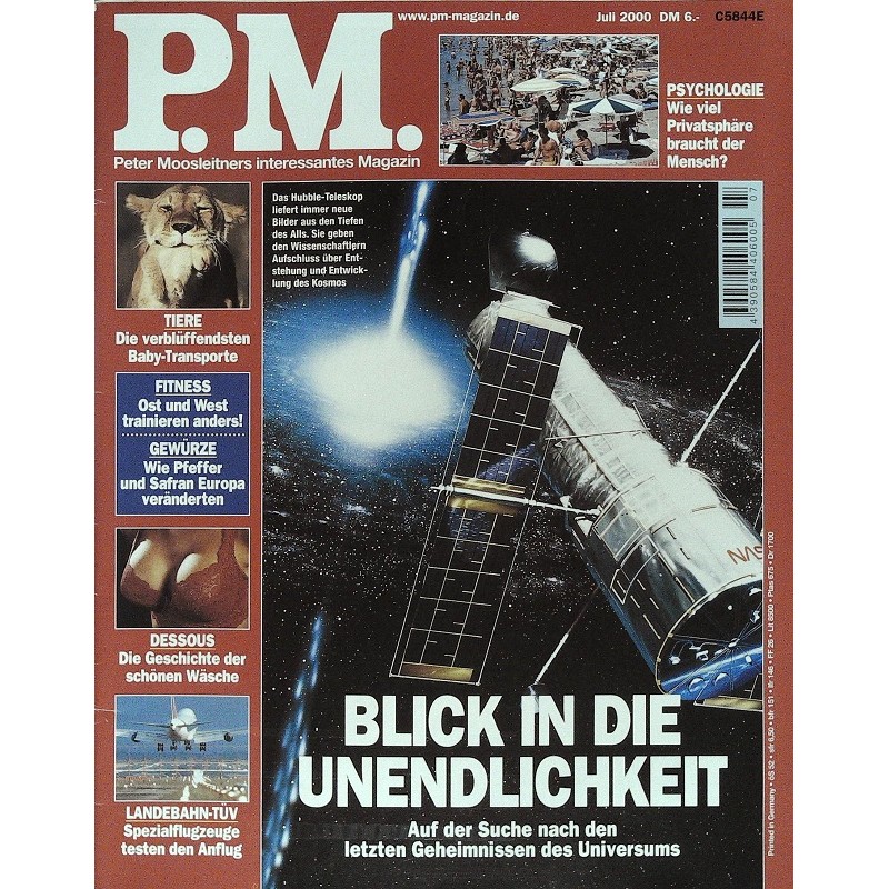 P.M. Ausgabe Juli 7/2000 - Blick in die Unendlichkeit