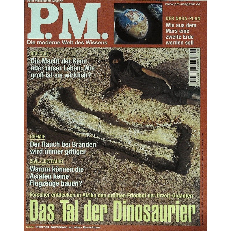 P.M. Ausgabe August 8/2001 - Das Tal der Dinosaurier