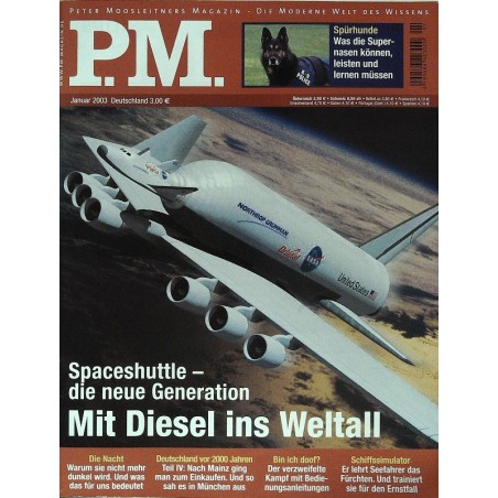 P.M. Ausgabe Januar 1/2003 - Mit Diesel ins Weltall