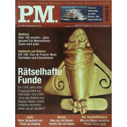 P.M. Ausgabe Juli 2003 - Rätselhafte Funde