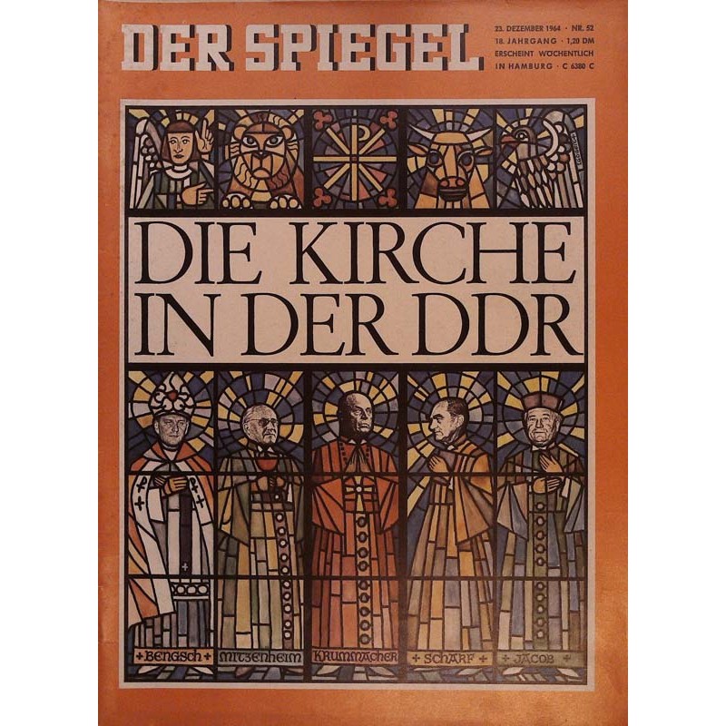 Der Spiegel Nr.52 / 23 Dezember 1964 - Die Kirche in der DDR