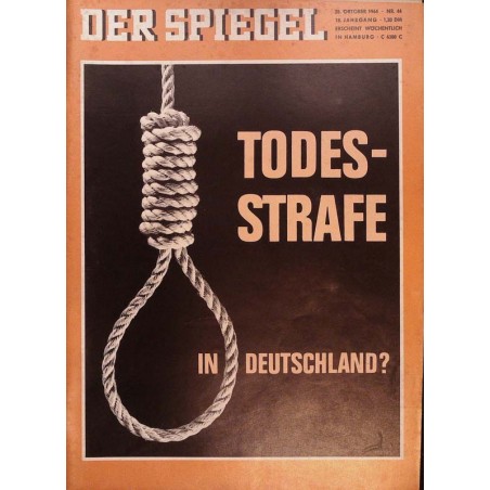 Der Spiegel Nr.44 / 28 Oktober 1964 - Todesstrafe