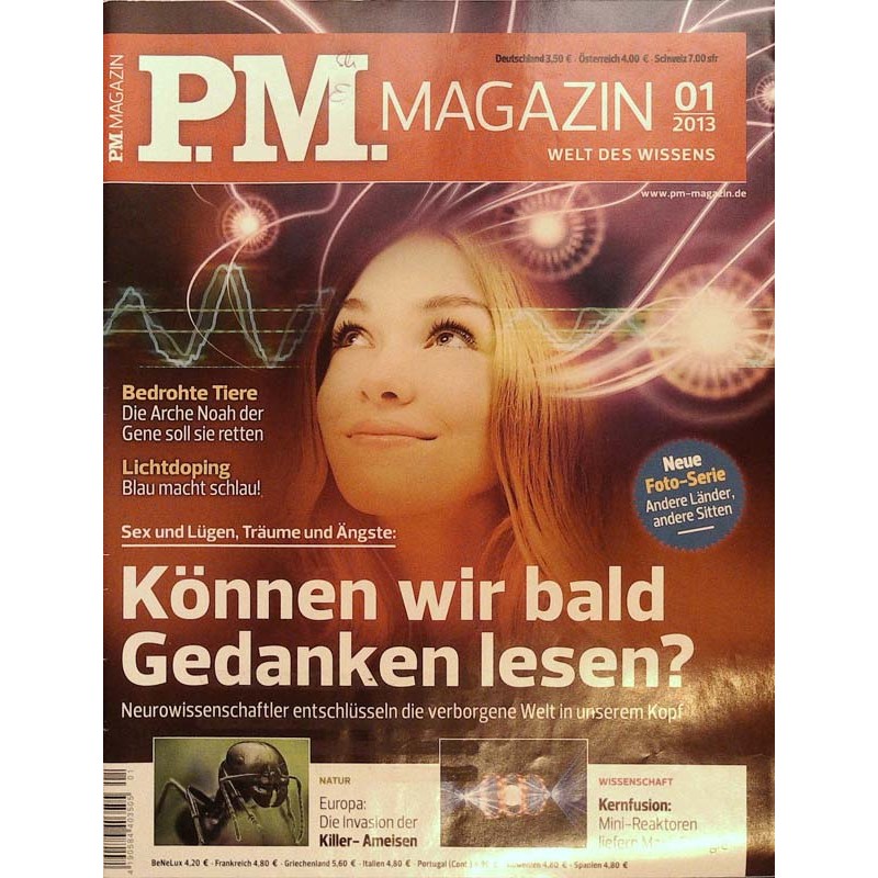 P.M. Ausgabe Januar 1/2013 - Gedanken lesen!