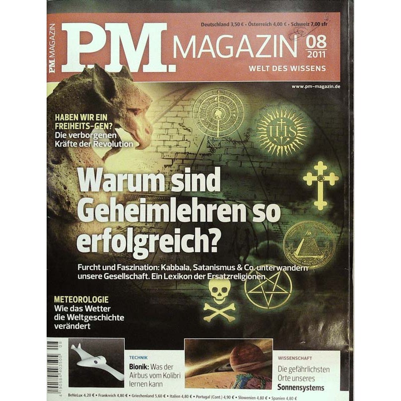 P.M. Ausgabe August 8/2011 - Warum Geheimlehren erfolgreich?