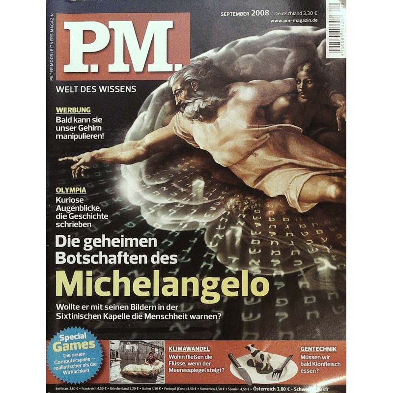 P.M. Ausgabe September 2008 - Botschaften des Michelangelo