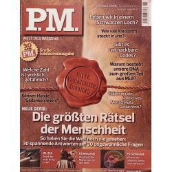 P.M. Ausgabe November 2008 - Rätsel der Menschheit