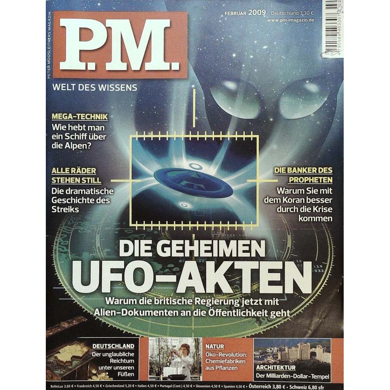P.M. Ausgabe Februar 2009 - Die geheimen UFO-Akten
