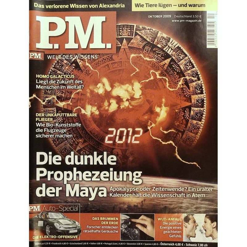P.M. Ausgabe Oktober 2009 - Prophezeiung der Maya