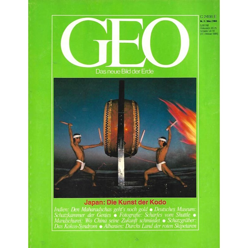 Geo Nr. 3 / März 1984 - Japan, die Kunst der Kodo