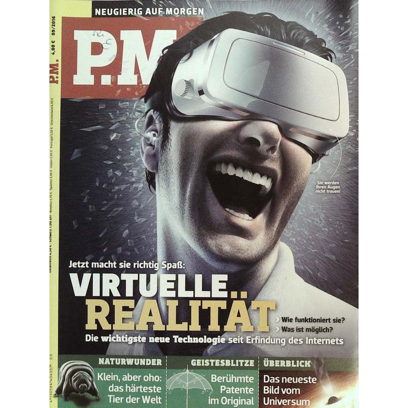 P.M. Ausgabe September 9/2016 - Virtuelle Realität
