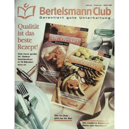 Bertelsmann Club Katalog - Januar bis März 1996