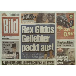 Bildzeitung Samstag, 29 August 2026 - Rex Gildos Geliebter packt aus!