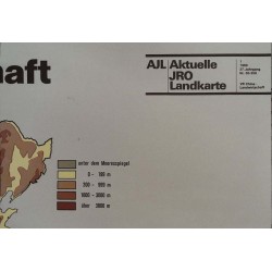 AJL - 1/1980 - China Landwirtschaft Landkarte
