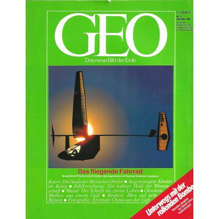 Geo Nr. 12 / Dezember 1988 - Das fliegende Fahrrad