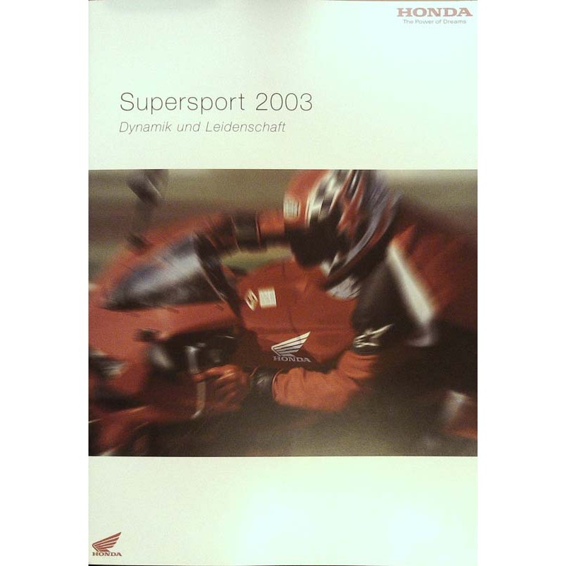 Honda Supersport Prospekt - 2003