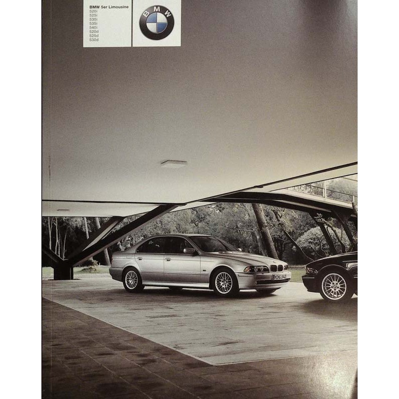 BMW 5er Limousine 520i bis 530d Prospekt - 2002