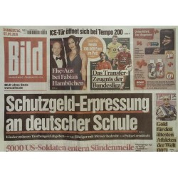 Bildzeitung Donnerstag, 3 September 2026 - Schutzgeld-Erpressung