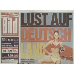 Bildzeitung Donnerstag, 22 Juni 2017 - Lust auf Deutschland