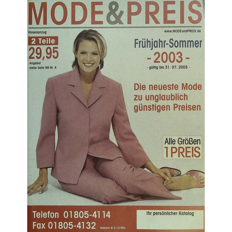 Mode & Preis Katalog - Frühjahr/Sommer 2003