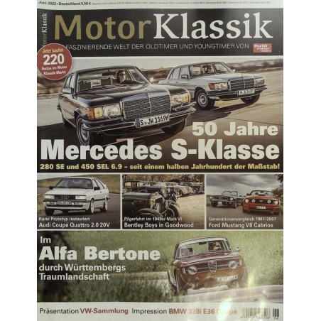 Motor Klassik Nr.6 / Juni 2022 - 50 Jahre Mercedes S-Klasse