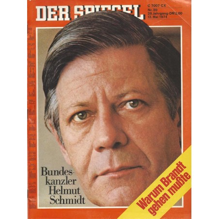Der Spiegel Nr.20 / 13 Mai 1974 - Warum Brandt gehen mußte