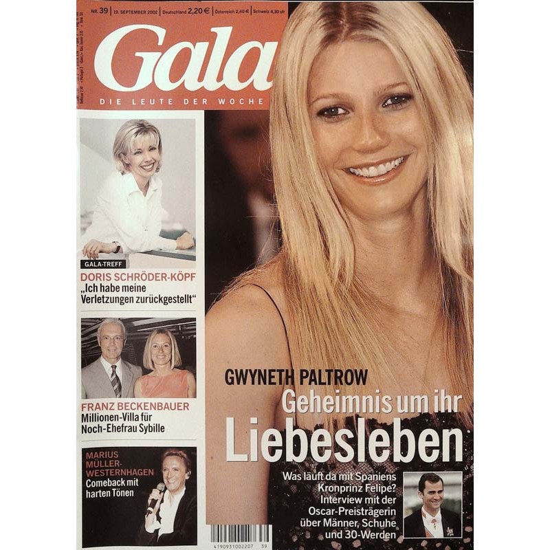 Gala Nr.39 / 19 September 2002 - Gwyneth Paltrow