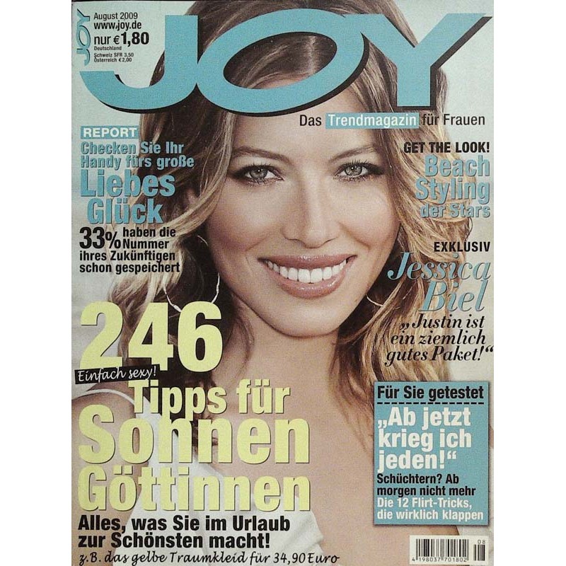 Joy 8/August 2009 - Jessica Biehl